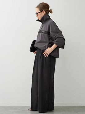 「AMERICANA（アメリカーナ）の【AMERICANA/アメリカーナ】 BLOUSON（その他アウター、グレー系）」を使った、MIOさん（レディース・149cm）の夏コーディネート