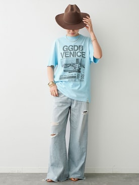 「Johnbull（ジョンブル）のアイテム」を使った、MIOさん（レディース・158cm）の夏コーディネート