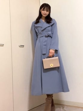 「camelia（カメリア）のアイテム（バッグ、ベージュ系）」を使った、miuさん（レディース・156cm）の春コーディネート