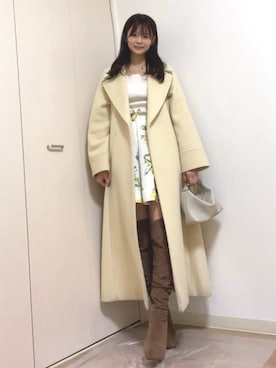 「EMMEL REFINES（エメルリファインズ）のアイテム」を使った、miuさん（レディース・156cm）の春コーディネート