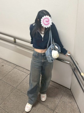 「AIR JORDAN」｜rei🫐さん（レディース・152cm）の春コーディネート