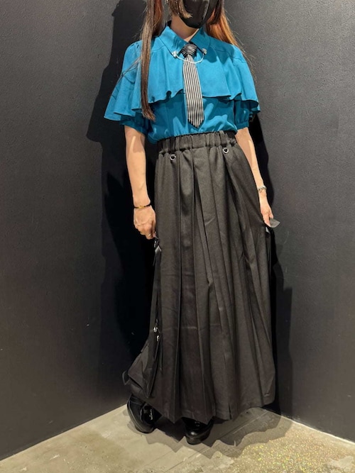REZEN（リゼン） ワイドパンツ カーゴパンツ プリーツ袴カーゴパンツ