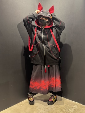 「REZEN（リゼン）のアイテム」を使った、闇ちゃんさん（レディース・157cm）の秋コーディネート