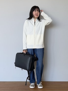 「TAKEO KIKUCHI（タケオキクチ）のアイテム（パンツ）」を使った、3o0eさん（メンズ・170cm）の春コーディネート