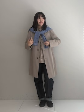 「TAKEO KIKUCHI（タケオキクチ）のアイテム（パンツ）」を使った、3o0eさん（メンズ・170cm）の春コーディネート