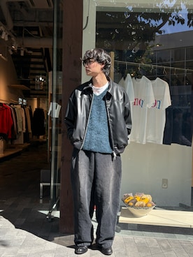 「Toironier（トワロニエ）のアイテム」を使った、宮木 佑さん（メンズ・170cm）の春コーディネート