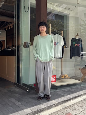 「ANCELLM（アンセルム）のアイテム」を使った、宮木 佑さん（メンズ・170cm）の春コーディネート