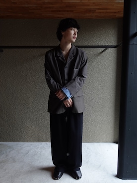 「ANCELLM（アンセルム）のアイテム」を使った、宮木 佑さん（メンズ・170cm）の秋コーディネート
