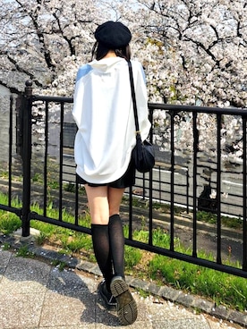 「Honeys（ハニーズ）のアイテム」を使った、ろんさん（レディース・167cm）の春コーディネート