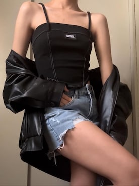 「666（シックスシックスシックス）のアイテム（その他）」を使った、medusasnake333さん（レディース・160cm）の春コーディネート