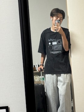 「アイテム（スウェットパンツ）」を使った、rwo47さん（メンズ・170cm・10代）の秋コーディネート