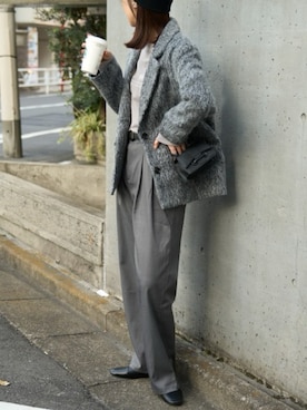 「TRIANGLE PALETTE（トライアングルパレット）のアイテム」を使った、TRIANGLE PALETTEさん（レディース・170cm）の冬コーディネート