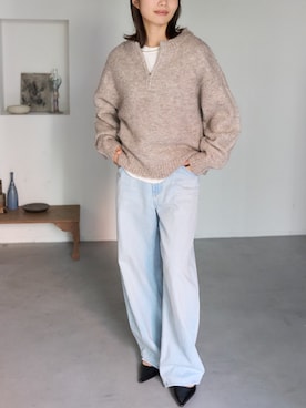 「TRIANGLE PALETTE（トライアングルパレット）のアイテム」を使った、TRIANGLE PALETTEさん（レディース・162cm）の冬コーディネート