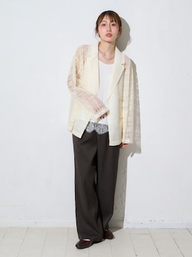 「TRIANGLE PALETTE（トライアングルパレット）のアイテム」を使った、TRIANGLE PALETTEさん（レディース・163cm）の春コーディネート
