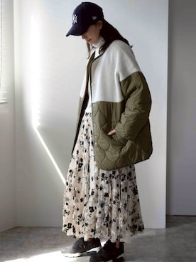 「TRIANGLE PALETTE（トライアングルパレット）のアイテム」を使った、TRIANGLE PALETTEさん（レディース・162cm）の冬コーディネート