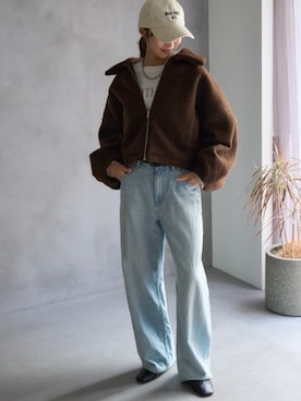 「TRIANGLE PALETTE（トライアングルパレット）のアイテム」を使った、TRIANGLE PALETTEさん（レディース・162cm）の冬コーディネート