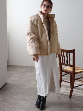 「TRIANGLE PALETTE（トライアングルパレット）のアイテム」を使った、TRIANGLE PALETTEさん（レディース・163cm）の冬コーディネート