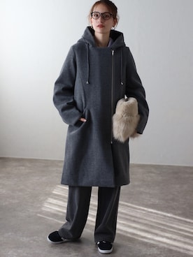 「TRIANGLE PALETTE（トライアングルパレット）のアイテム」を使った、TRIANGLE PALETTEさん（レディース・163cm）の冬コーディネート