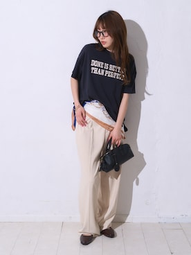 「TRIANGLE PALETTE（トライアングルパレット）のアイテム」を使った、TRIANGLE PALETTEさん（レディース・163cm）の夏コーディネート