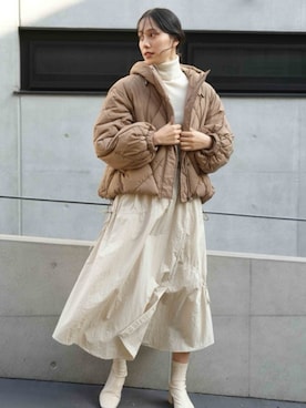 「TRIANGLE PALETTE（トライアングルパレット）のアイテム」を使った、TRIANGLE PALETTEさん（レディース・165cm）の冬コーディネート