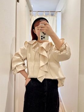 「TRIANGLE PALETTE（トライアングルパレット）のアイテム」を使った、TRIANGLE PALETTEさん（レディース・156cm）の春コーディネート