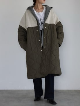 「TRIANGLE PALETTE（トライアングルパレット）のアイテム」を使った、TRIANGLE PALETTEさん（レディース・158cm）の冬コーディネート