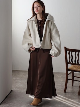 「TRIANGLE PALETTE（トライアングルパレット）のアイテム」を使った、TRIANGLE PALETTEさん（レディース・163cm）の冬コーディネート