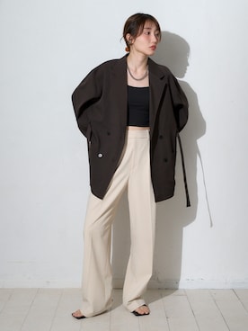 「TRIANGLE PALETTE（トライアングルパレット）のアイテム」を使った、TRIANGLE PALETTEさん（レディース・163cm）の春コーディネート