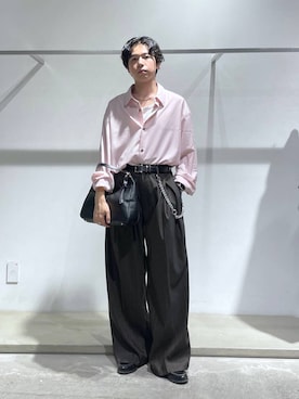 「HARE（ハレ）のアイテム（スラックス）」を使った、k0ta1101さん（メンズ・164cm）の秋コーディネート