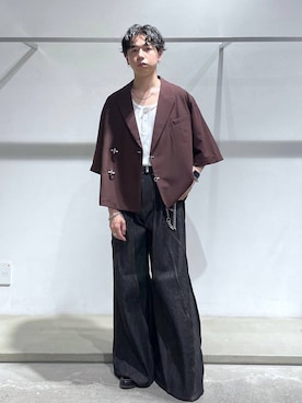 「HARE（ハレ）の【MADE IN JAPAN】マルチWAYウォレットチェーン(HARE)（ウォレットチェーン、シルバー系）」を使った、k0ta1101さん（メンズ・164cm）の夏コーディネート