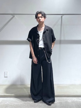 「HARE（ハレ）の【MADE IN JAPAN】マルチWAYウォレットチェーン(HARE)（ウォレットチェーン、シルバー系）」を使った、k0ta1101さん（メンズ・164cm）の夏コーディネート