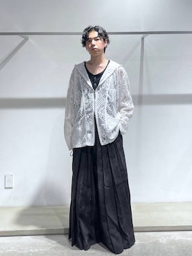「HARE（ハレ）のヘンリーネックリブタンク(HARE)（タンクトップ、ブラック系）」を使った、k0ta1101さん（メンズ・164cm）の夏コーディネート