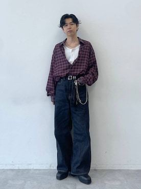 「HARE（ハレ）のアイテム（ブーツ）」を使った、k0ta1101さん（メンズ・164cm）の秋コーディネート