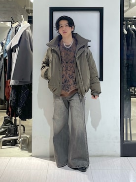 「アイテム（ダウンジャケット/コート）」を使った、k0ta1101さん（メンズ・164cm・20代）の冬コーディネート