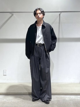 「HARE（ハレ）のアイテム（スラックス）」を使った、k0ta1101さん（メンズ・164cm）の秋コーディネート