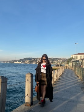 「アイテム（トレンチコート）」を使った、popinoさん（レディース・161cm）の秋コーディネート