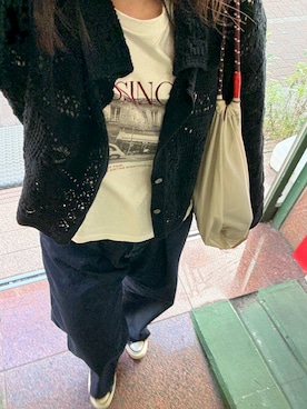 「アイテム（エコバッグ/サブバッグ）」を使った、fur11さん（レディース・163cm）の秋コーディネート