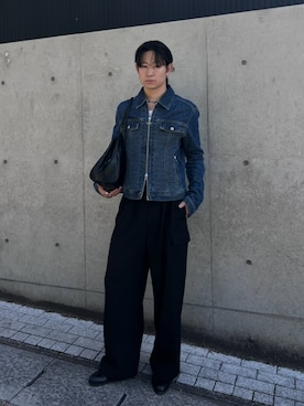 「OLEND（オレンド）のアイテム」を使った、ryutoさん（メンズ・181cm）の秋コーディネート
