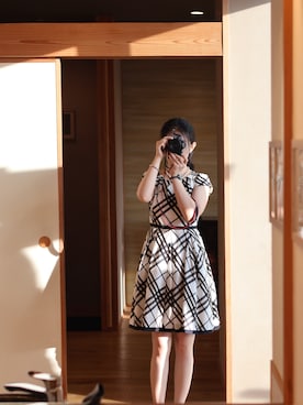 「BURBERRY（バーバリー）のアイテム」を使った、アィフェさん（レディース・162cm）の秋コーディネート