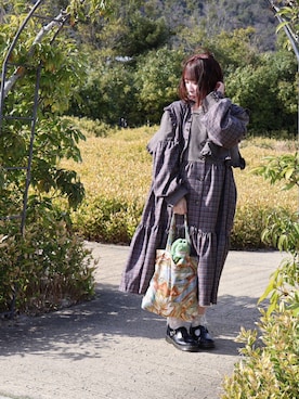 あか さたなさん(レディース・162cm)の春コーディネート