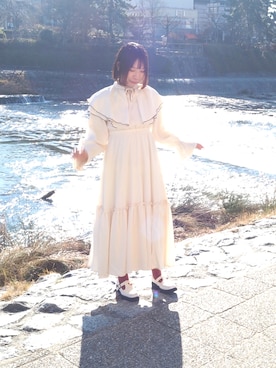 「junoah（ジュノア）のアイテム」を使った、あか さたなさん（レディース・162cm）の春コーディネート