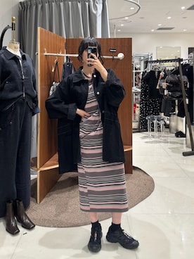 「soduk(スドーク)のアイテム」を使った、HIGASH STAFFさん(レディース・163cm)の秋コーディネート