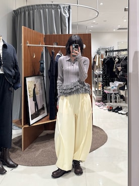 「leinwande（ラインヴァンド）のアイテム」を使った、HIGASH STAFFさん（レディース・163cm）の秋コーディネート