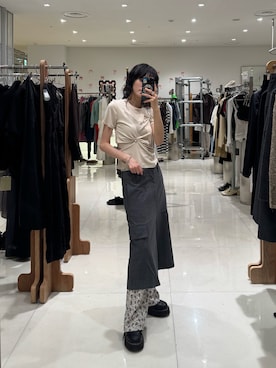 「leinwande（ラインヴァンド）のアイテム」を使った、HIGASH STAFFさん（レディース・163cm）の夏コーディネート