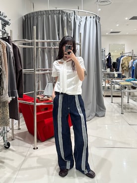 「soduk（スドーク）のアイテム」を使った、HIGASH STAFFさん（レディース・163cm）の夏コーディネート