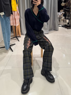「soduk(スドーク)のアイテム」を使った、HIGASH STAFFさん(レディース・163cm)の秋コーディネート