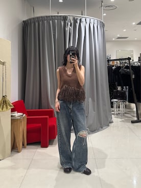 「leinwande（ラインヴァンド）のアイテム」を使った、HIGASH STAFFさん（レディース・163cm）の夏コーディネート