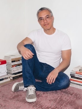 「GAP（ギャップ）のアイテム（パンツ）」を使った、Benjamin Hsuさん（メンズ・170cm）の夏コーディネート