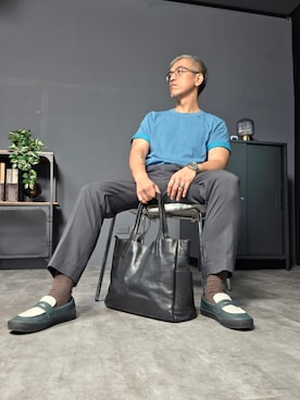 「UNITED ARROWS（ユナイテッドアローズ）のアイテム」を使った、Benjamin Hsuさん（メンズ・170cm）の夏コーディネート