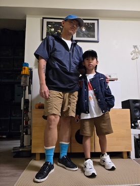 「ZARA KIDSのアイテム」を使った、Benjamin Hsuさん（メンズ・170cm）の夏コーディネート